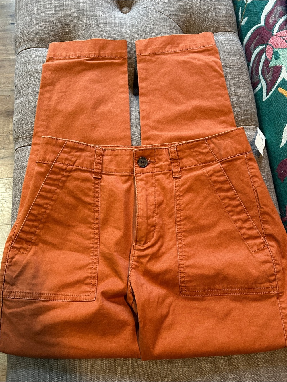 GAP WOMENS STRAIGHT LEG KHAKI PANTS